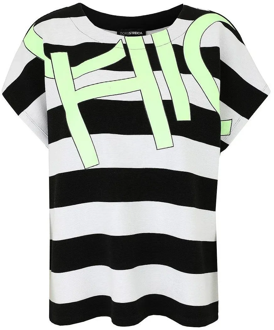 Rundhals-Shirt Doris Streich schwarz, 46