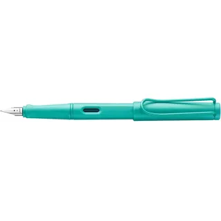 LAMY 1234847 safari candy Füllhalter 21 – Moderner Füller in der Farbe Aquamarine mit ergonomischem Griff und zeitlosem Design – Federstärke M - Sondermodell