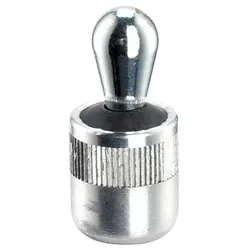 Seitendruckstück, glatt, mit Abdichtung - INCH/Standard-Federkraft | d1=7/16 Zoll / d2=0,236 Zoll / Federkraft=~ 16,9 lb | 2B150.0126