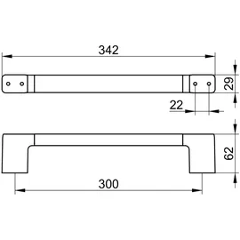 Keuco Haltegriff 12707290000 belastbar bis 115 kg, 300 mm, Rotgold gebürstet