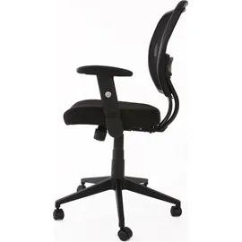 Mendler Profi-Bürostuhl Seattle Stoff Schwarz