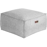 Beliani Pouf Grau 50 x 50 cm Wohnzimmer, Hocker, Poufs