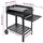 vidaXL BBQ Grill Säulengrill Standgrill Kohlegrill Barbeque mit 2 Rädern