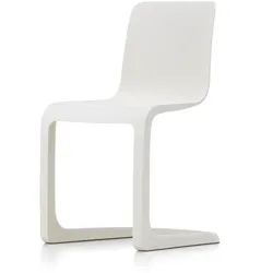 Vitra - EVO-C Vollkunststoff-Stuhl, elfenbein
