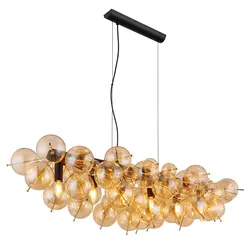 Hängeleuchte Udo Schwarz/Gold max. 25 Watt