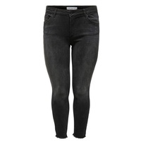 ONLY CARMAKOMA Skinny-fit-Jeans »CARWILLY REG SK ANK JNS«, Gr. 44 - Länge 32, black-used, , 99725007-44 Länge 32