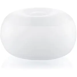 InnovaGoods Aufblasbarer LED-Hocker Pulight, Mehrfarbige Beleuchtung, Fernbedienung, Wasserdicht, Für Innen & Außen, Inkl. Luftpumpe, Tragbar, Weiß, Unica, Kunststoff