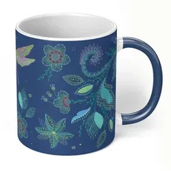 TURNOWSKY Kaffeetasse Nature ́s Melody blue 46 841 Porzellan