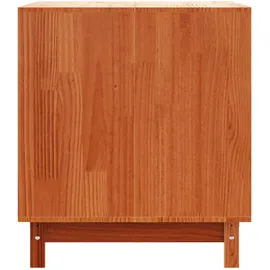 vidaXL Hundehütte Wachsbraun 100 x 70 x 70 cm Massives Kiefernholz