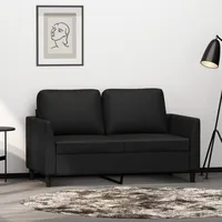 UTSRABFA Schlafsessel Küchenbank Wohnzimmer Couch 2-Sitzer-Sofa Schwarz 120 cm Kunstleder Geeignet für Schlafzimmer, Wohnzimmer, Esszimmer, Büro