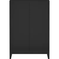 [en.casa] Büroschrank Hamina 113x80x40cm Schwarz