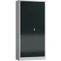 Classix Stahlschrank X-530358 anthrazit, lichtgrau 92,0 x 50,0 x 194,5 cm, aufgebaut