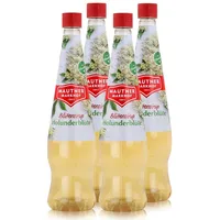 Mautner Getränkesirup Holunderblüte 0,7L - Softdrink, Cocktails (4er Pack)