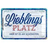 Nostalgic-Art Blechschild, 20 x 30 cm"Lieblingsplatz"