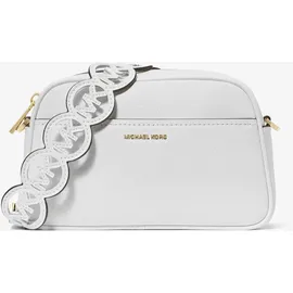 Michael Kors Jet Set Small Umhängetasche Leder Gold/Weiß