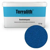 Terralith Buntsteinputz Mosaikputz 2 mm 15 kg Blau
