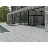KAHRS WPC Terrassendielen, 20x200 mm, Massiv XL, Steingrau, Grob/Strukturiert
