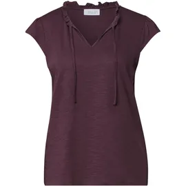 street one studio STREET ONE Dropped Shoulder Shirt mit Split Neck - Lila