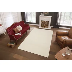 Wollteppich THEKO "Janne, Berber Teppich, Wolle, meliert, handgearbeitet" Gr. 6, beige (natur), B:200cm H:20mm L:290cm, Wolle, Teppiche, handgetuftet, Wohnzimmer, Schlafzimmer, Esszimmer