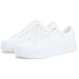 Tommy Hilfiger TH Foxing Platform Canvas Damen Weiß 40