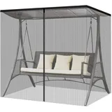 Moskitonetz Für Schaukel, Moskitonetz Mit Reißverschluss Für Garten Terrasse Schaukel, 2-Sitzer/3-Sitzer Netzschirm Für Gartenschaukel