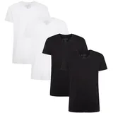 Bamboo basics Unterhemd, schwarz - weiß XL