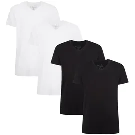 Bamboo basics Unterhemd, schwarz - weiß XL