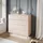 lookway Kommode Aura Kaschmir 95 x 90 x 40 cm 4-tlg. beige/silber