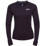 Odlo Damen Active Warm Originals Eco_159271 Funktionsunterwäsche Langarm Shirt, Dark Sapphire - Sundried Tomato, M EU