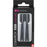 Curaprox Black is white travel refill brush heads for travel toothbrush, duo-pack