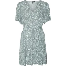 Vero Moda Damen Vmalba Short Dress Wvn Noos Kleid, Laurel Wreath, XL EU
