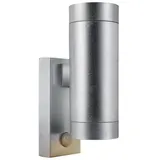 Nordlux Außenleuchte Aluminium 7,6 cm x 24,3 cm inkl. Bewegungsmelder grau