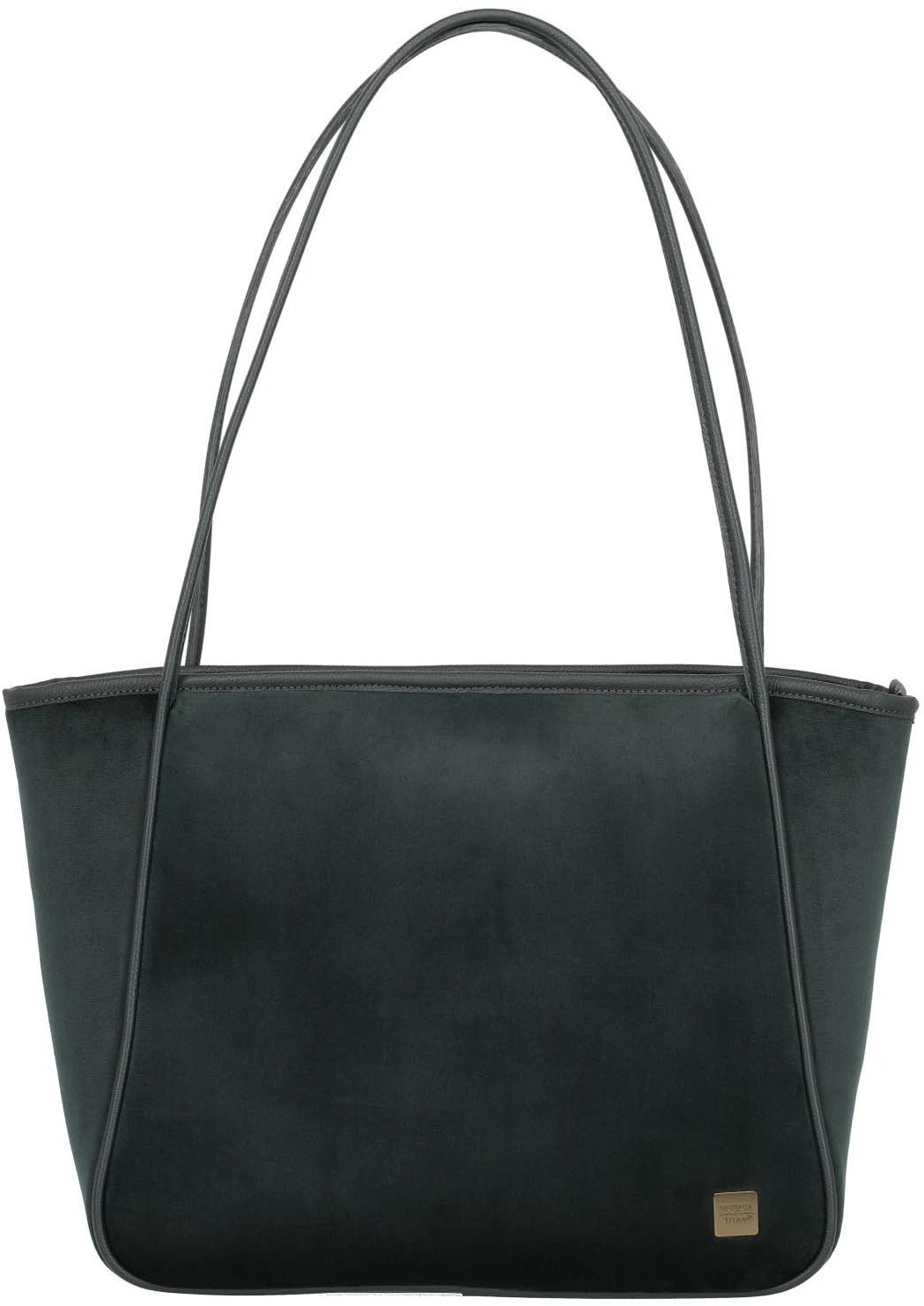 Barbara Velvet Shopper Forest Green