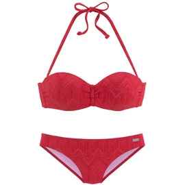 Buffalo Bügel-Bandeau-Bikini »Romance«, rot
