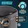 monzana MONZANA® Edelstahl Mülleimer Küche 58 L Automatik mit Bewegungssensor Soft-Close-Deckel Wasserdicht USB-Kabel Smarter Abfalleimer Müllbehälter Schwarz