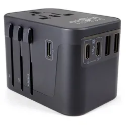 Origin Outdoors Universal Steckeradapter Weltenbummler - schwarz