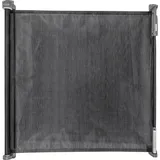 ABUS Treppenschutzgitter Treppenschutzrollo JC9514 Ben, ausziehbar 0-140 cm Breite, Memory-Funktion, Rückholmechanismus, Kindersicher, Tierbarriere grau|schwarz