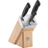 Zwilling Messerblock VIER STERNE 4-tlg, Messerblockset, Braun