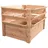 Holz Hochbeet XXL 124 x 90,5 x 73 cm Natur