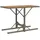 vidaXL 3-tlg. Bistro-Set mit Kissen Grau Poly Rattan