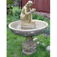 Casa Padrino Jugendstil Springbrunnen Dame Grau Ø 108 x