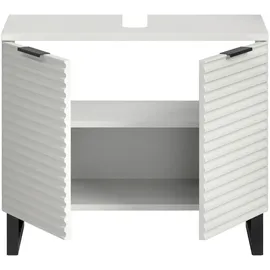 xonox.home Waschbeckenunterschrank Riff 70 x 59 x 34 cm Weiß