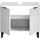xonox.home Waschbeckenunterschrank Riff 70 x 59 x 34 cm Weiß