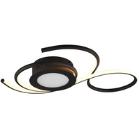 TRIO LED-Deckenleuchte Jive 50cm, schwarz matt