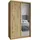 masseno Schwebetürenschrank TAVI 120 x 205 x 60 cm Braun