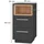Vicco Nachtschrank Beatrice 36 x 36 x 68 cm Anthrazit