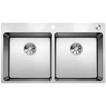 Blanco Andano 400/400-IF/A Edelstahl Seidenglanz + Druckknopfventil + InFino