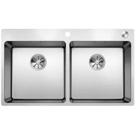 Blanco Andano 400/400-IF/A Edelstahl Seidenglanz + Druckknopfventil + InFino