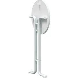 vidaXL Bartisch Ø60 x 110 cm Weiß