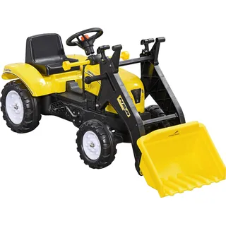 Homcom Trettraktor 3-jährige Kinder Gelb+Schwarz | Gr.: onesize